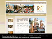 Tablet Screenshot of hotelpeonia.com